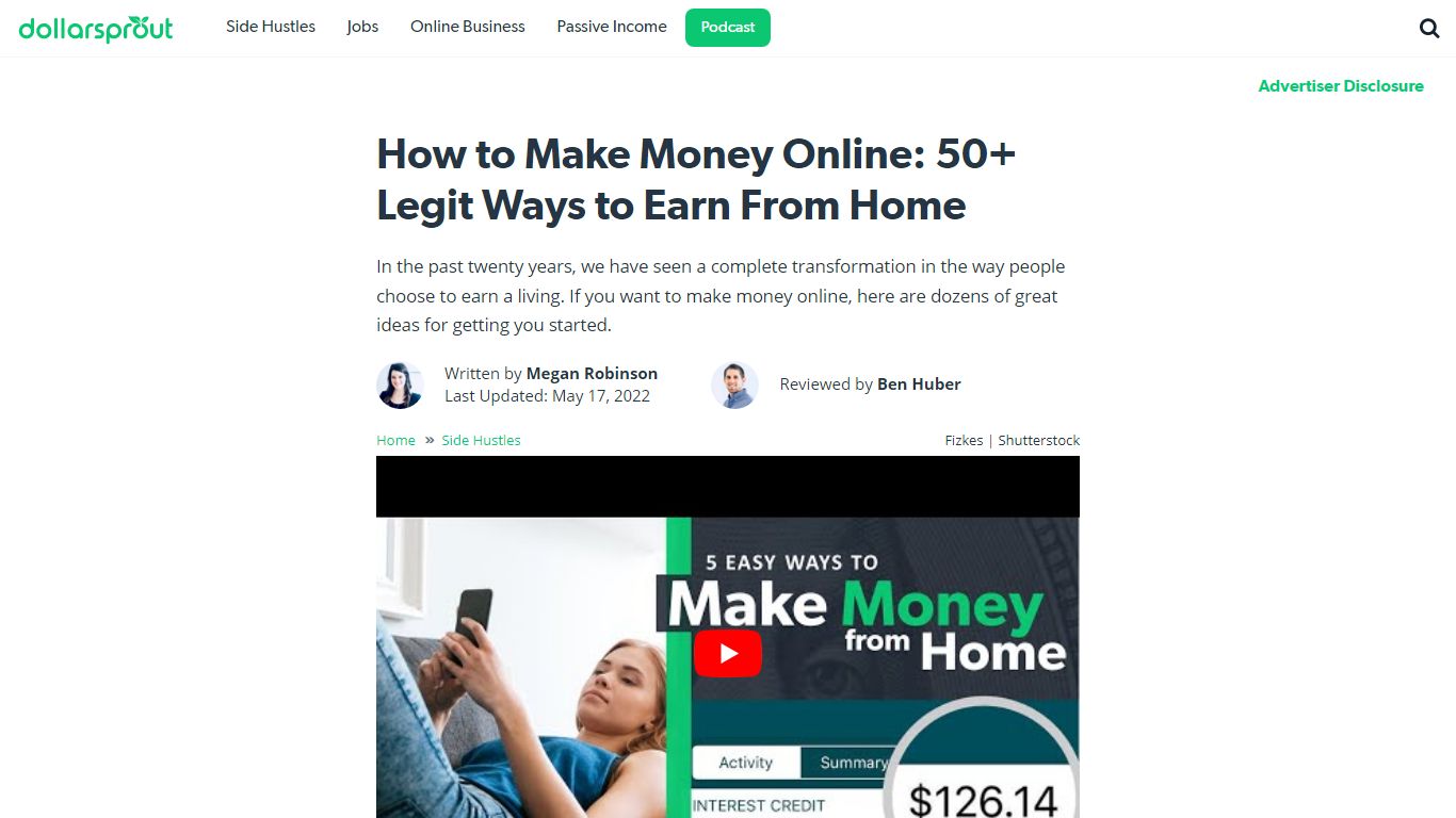 53 Legit Ways to Make Money Online (2022 Guide) - DollarSprout